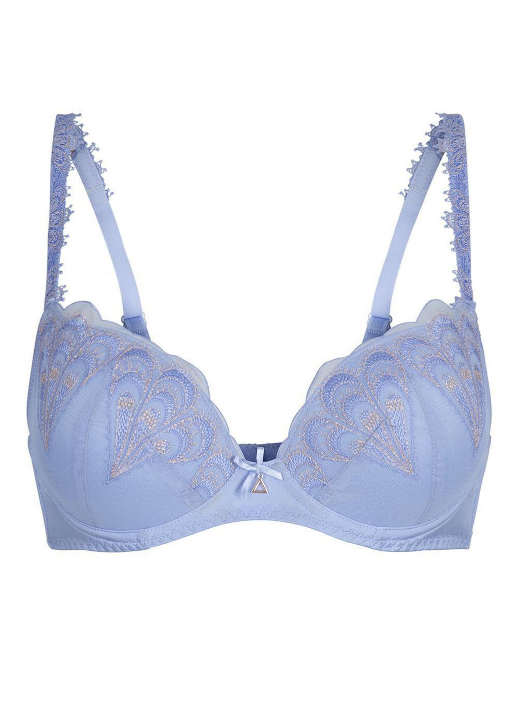 Темно-фіолетовий корбей бюстгальтер жіночий гелевий push-up 4208 Lingadore з кісточками поліамід