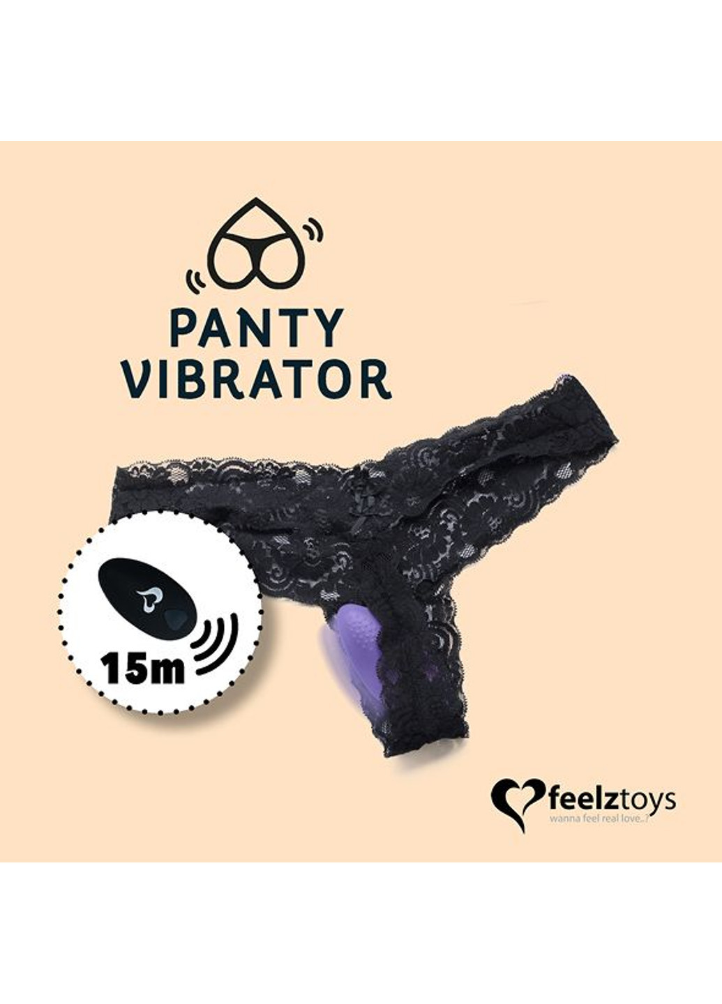 Вибратор в трусики Panty Vibrator Purple FeelzToys (252297583)