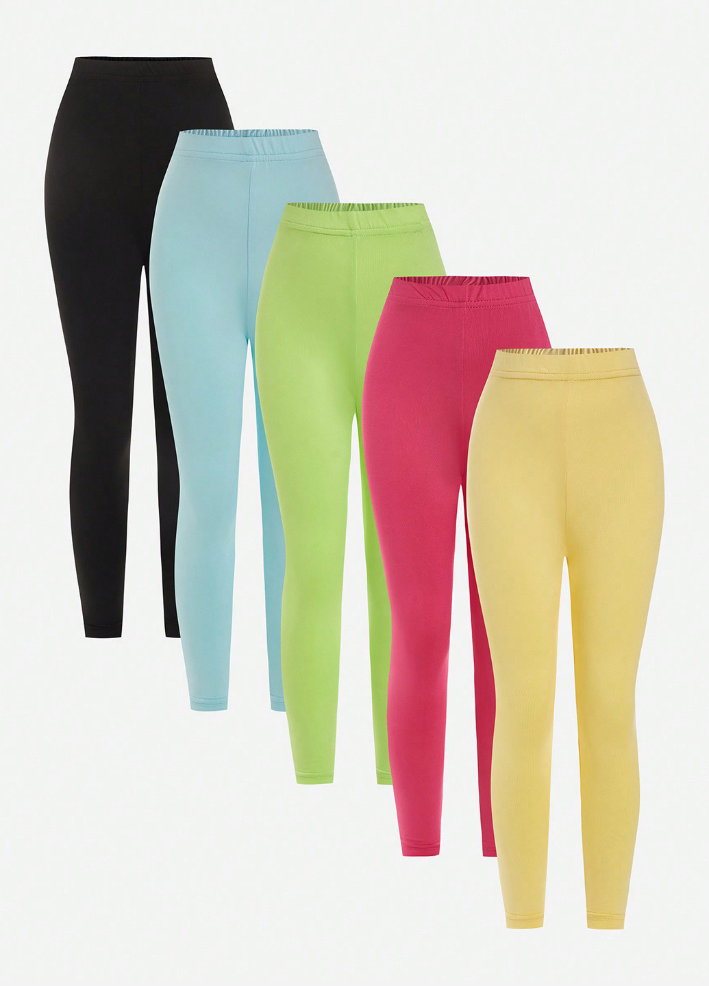 Комбинированные демисезонные леггинсы (6 шт.) SHEIN