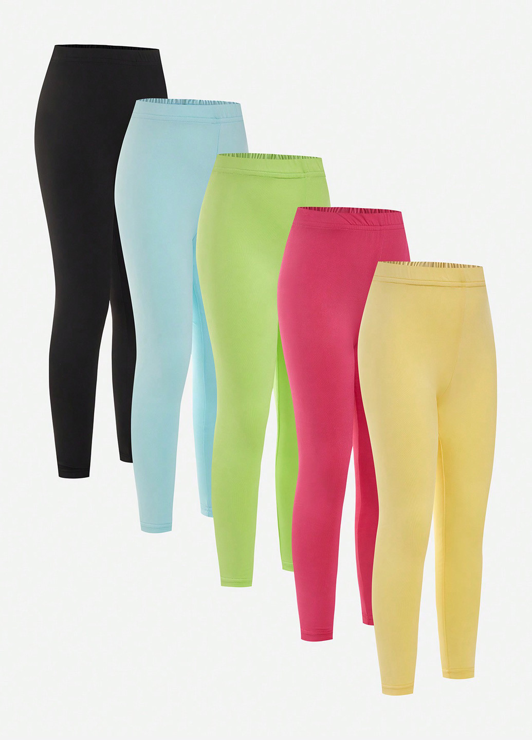 Комбинированные демисезонные леггинсы (6 шт.) SHEIN