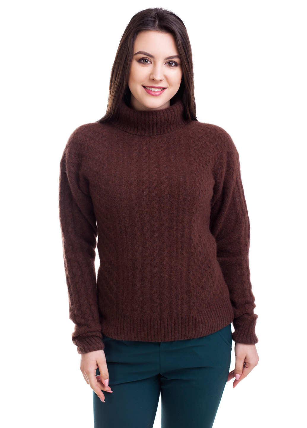 Шоколадный демисезонный свитер Viviami