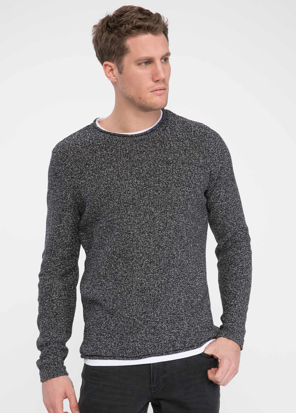 Темно-сірий демісезонний светр джемпер DeFacto