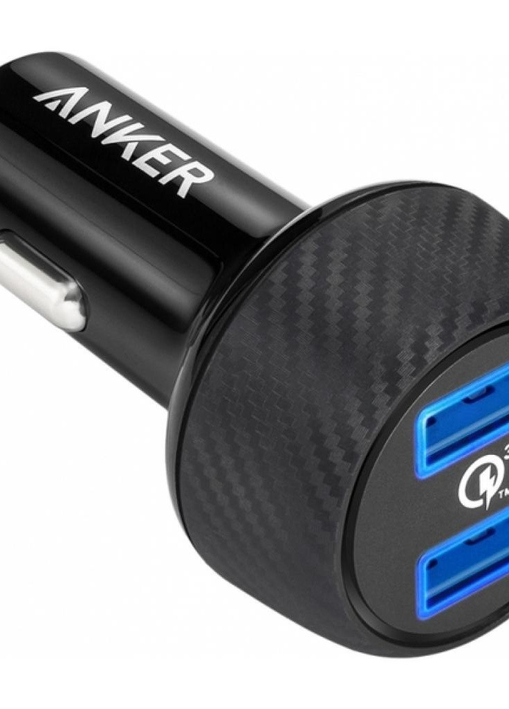 Зарядний пристрій PowerDrive - 2 Quick Charge 3.0 Ports V3 (Black) (A2228H11) Anker (216637944)