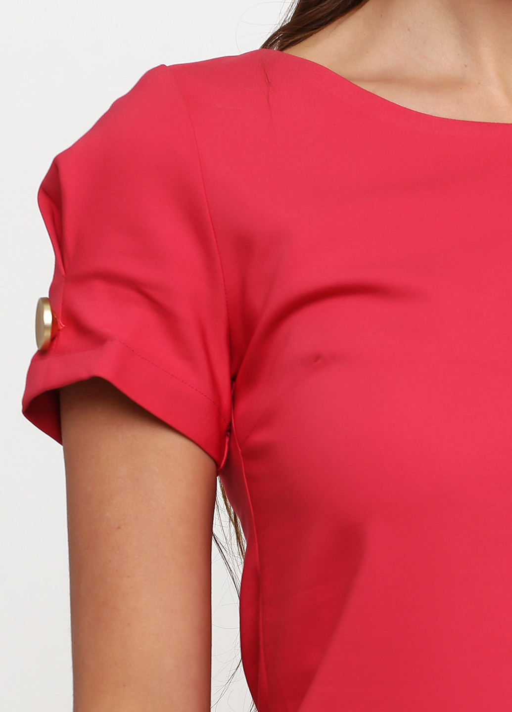 Малинова кежуал сукня New Collection однотонна