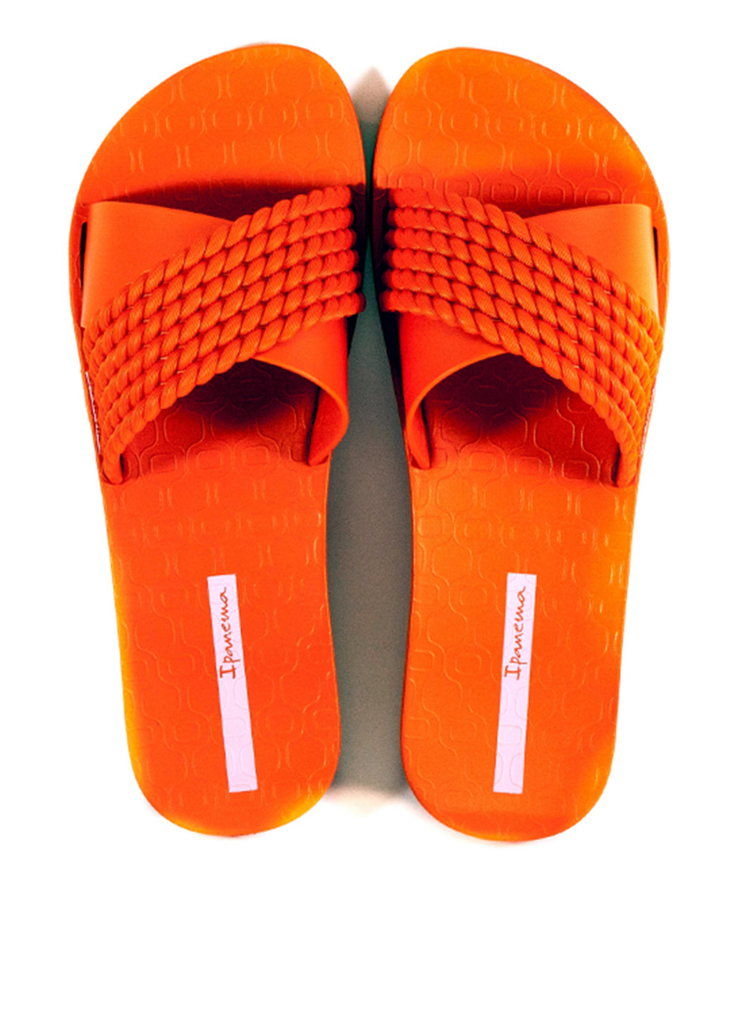 Оранжевые шлепанцы Ipanema с логотипом