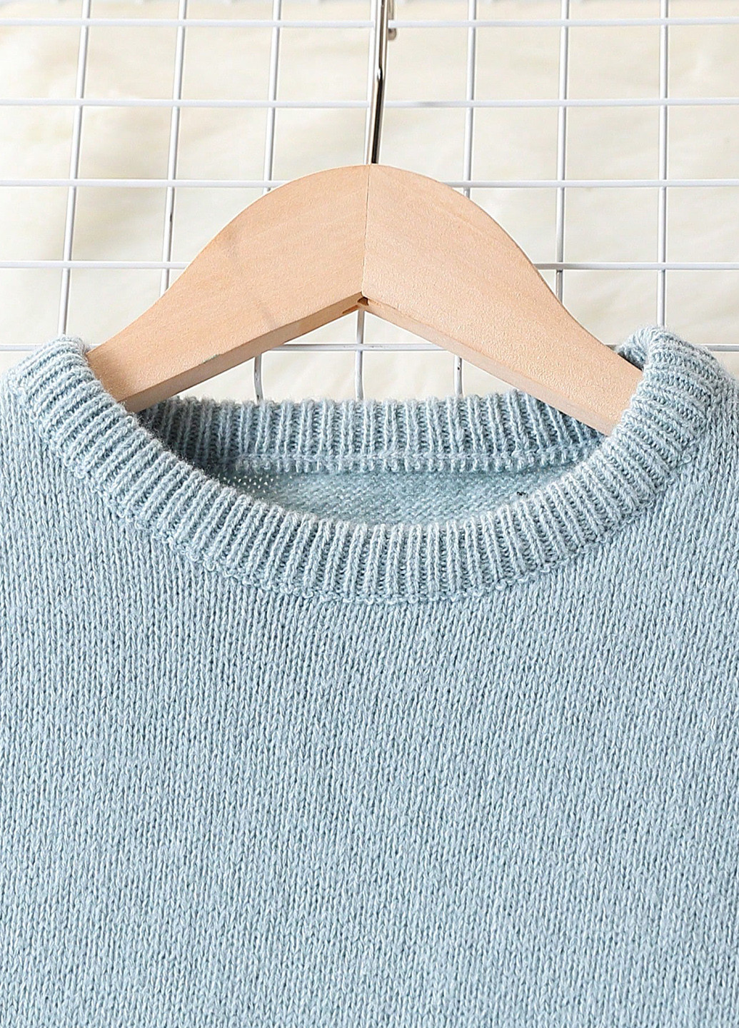 Сіро-голубий демісезонний костюм (джемпер, брюки) брючний SHEIN