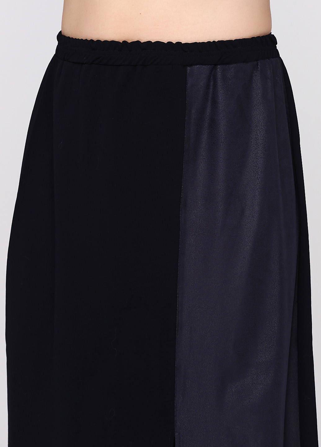 Темно-синяя кэжуал однотонная юбка Sasha Ferrano а-силуэта (трапеция)