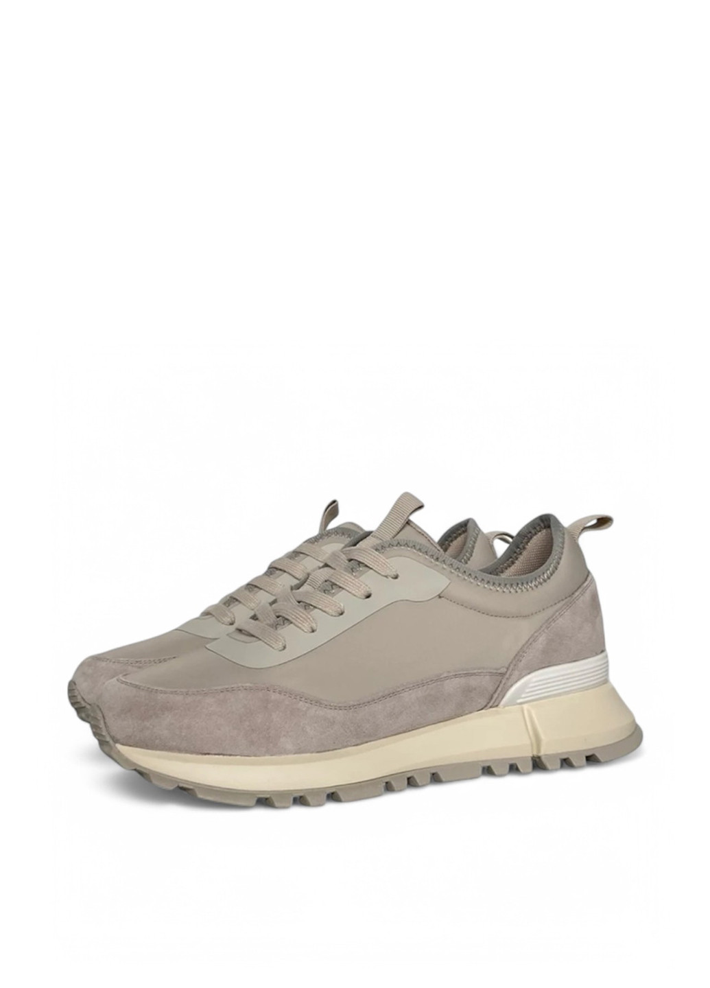 Кроссовки Lonza серо-бежевые демисезоны (323583052)