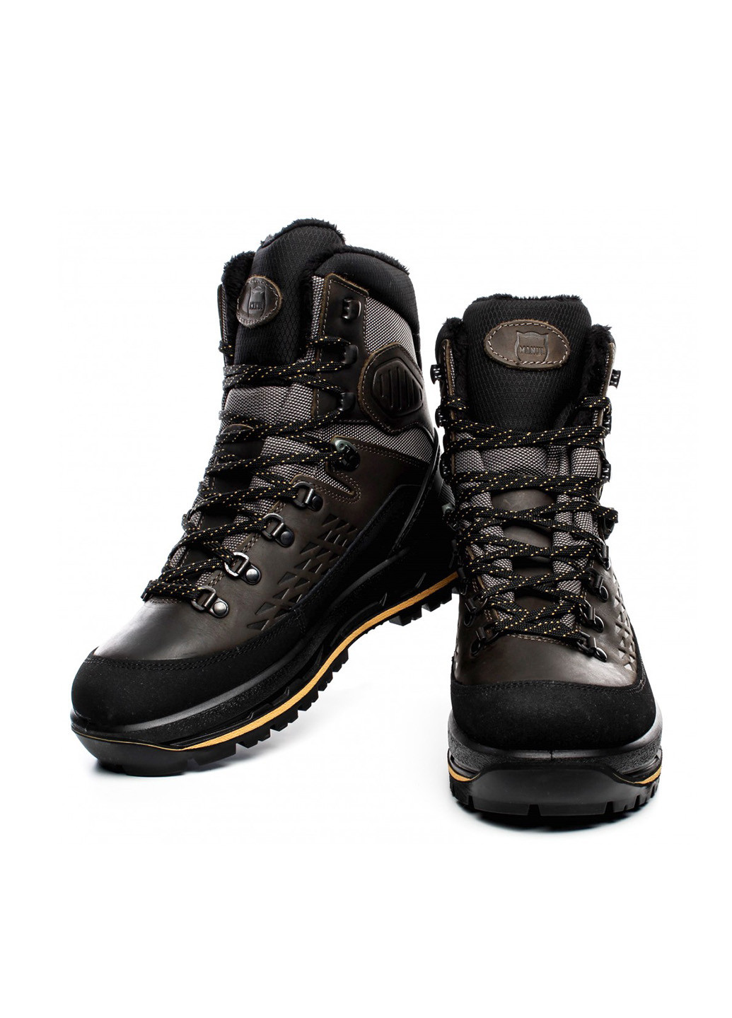 Коричневые зимние ботинки тимберленды Manul