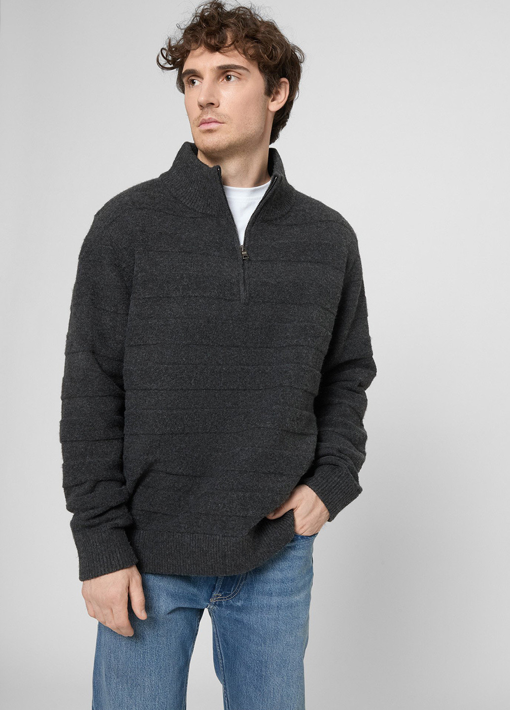 Серый зимний свитер PRPY