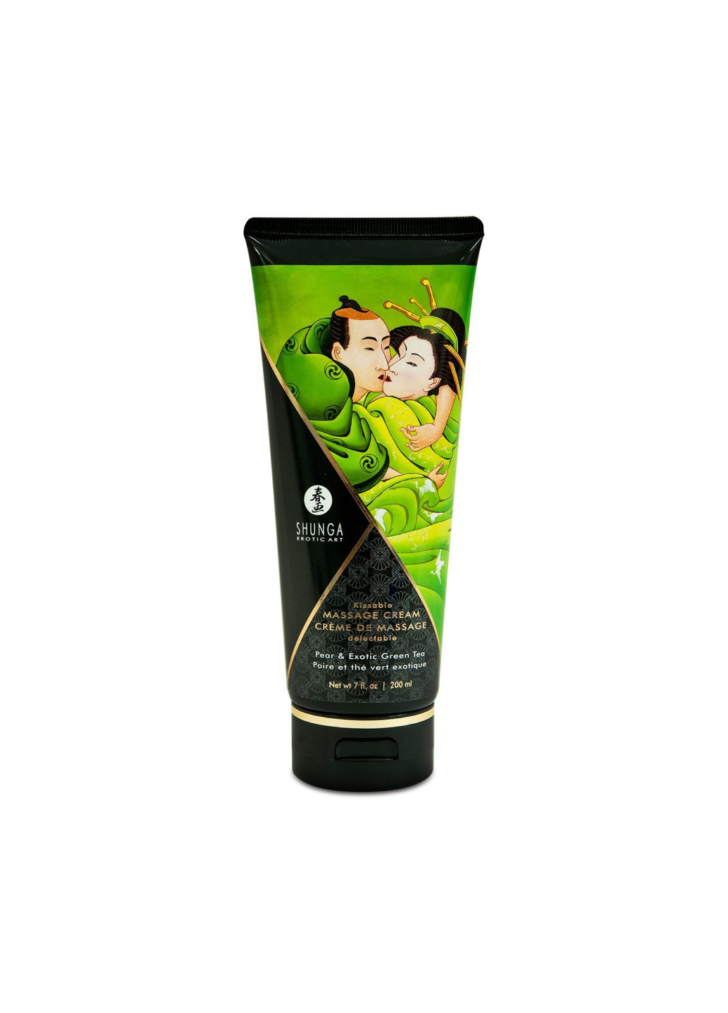 Їстівний масажний крем Kissable Massage Cream - Pear & Exotic Green Tea Shunga (252431462)