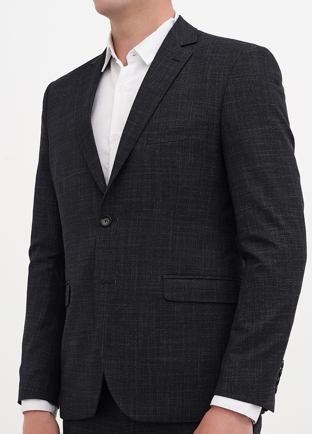 Темно-серый демисезонный костюм (пиджак, брюки) брючный Federico Cavallini