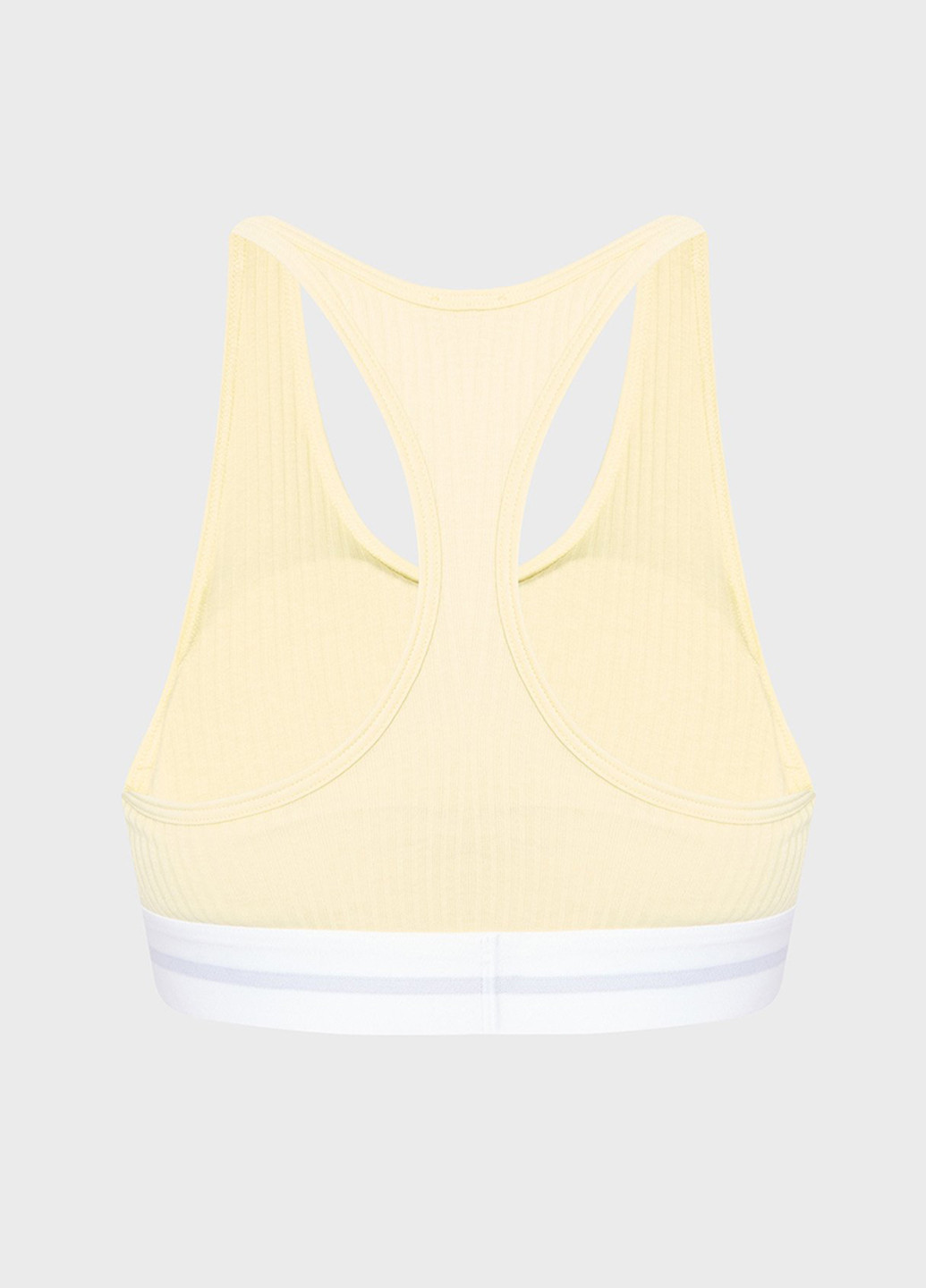 Светло-жёлтый топ бюстгальтер Calvin Klein без косточек хлопок