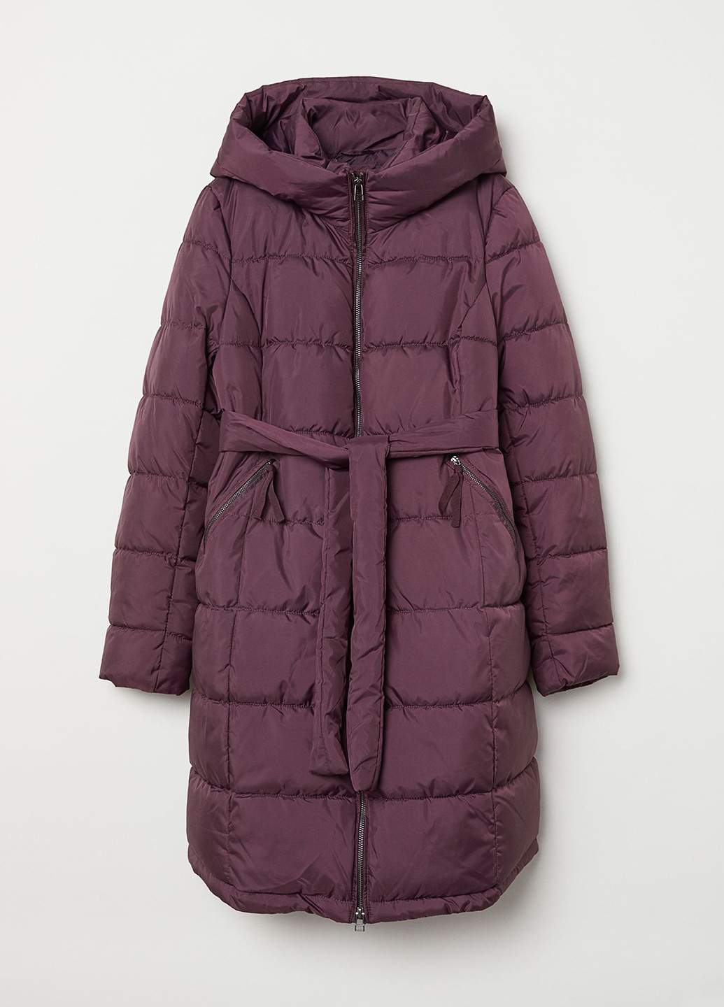 Темно-фіолетова зимня куртка для вагітних H&M