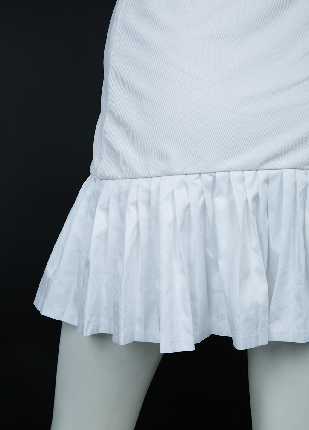 Белое кэжуал платье платье-майка, плиссированное Ralph Lauren однотонное