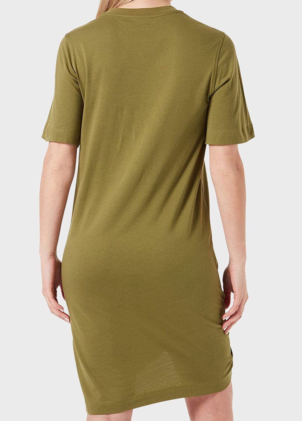 Оливкова (хакі) кежуал сукня сукня-футболка Love Moschino з написами