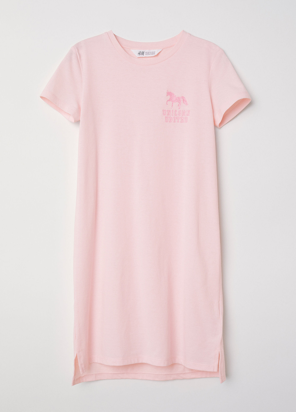 Бледно-розовое платье H&M (137469949)