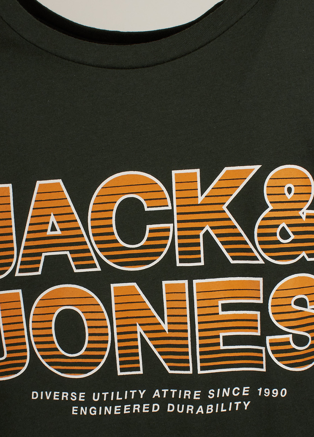 Хаки (оливковая) футболка Jack & Jones