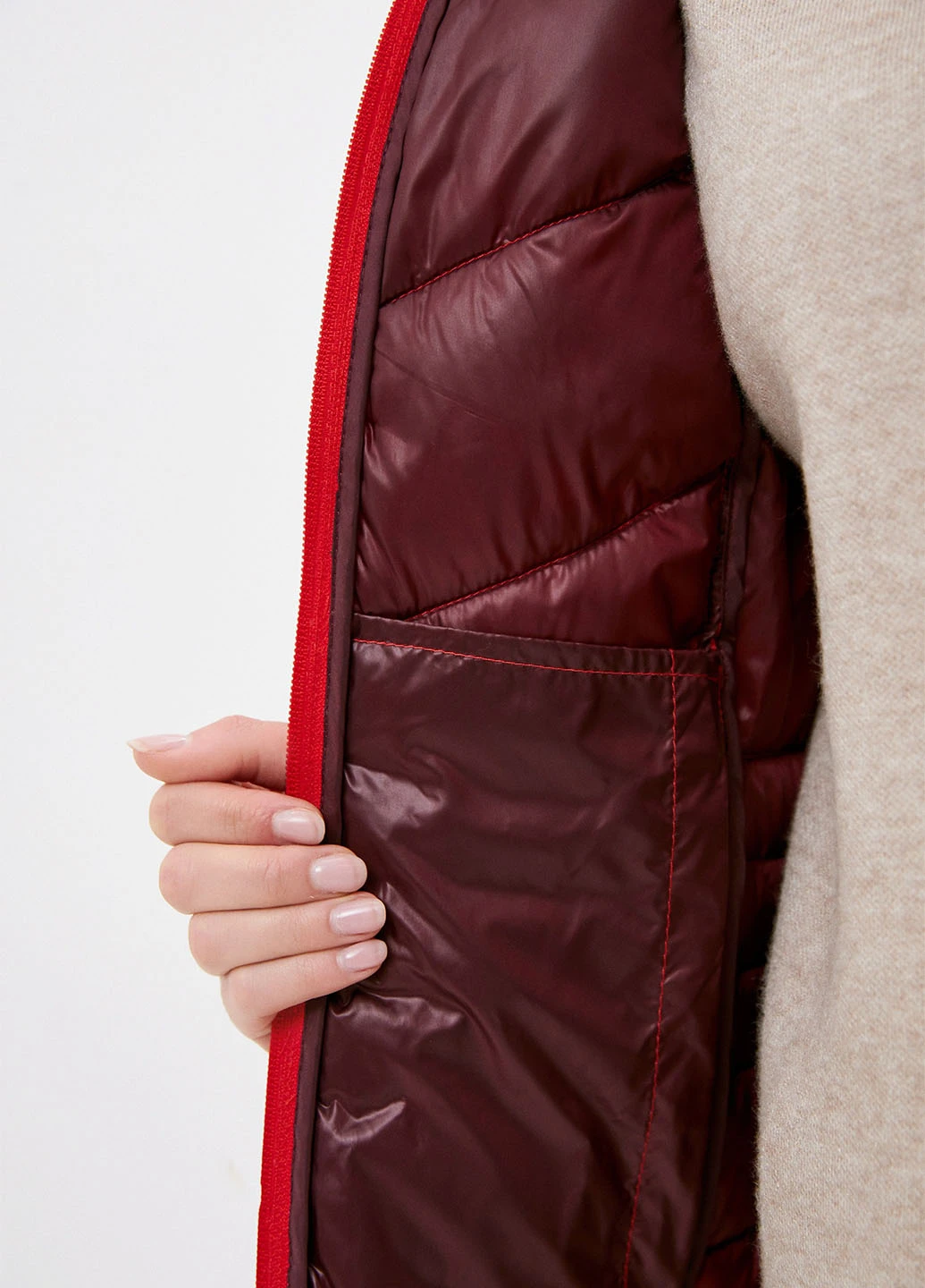 Красная демисезонная куртка Vero Moda