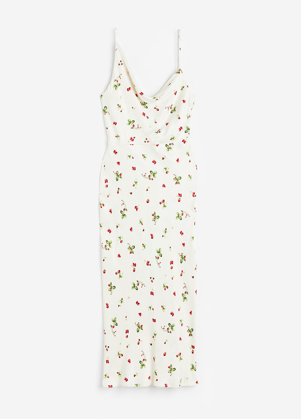 Белое кэжуал платье H&M с рисунком