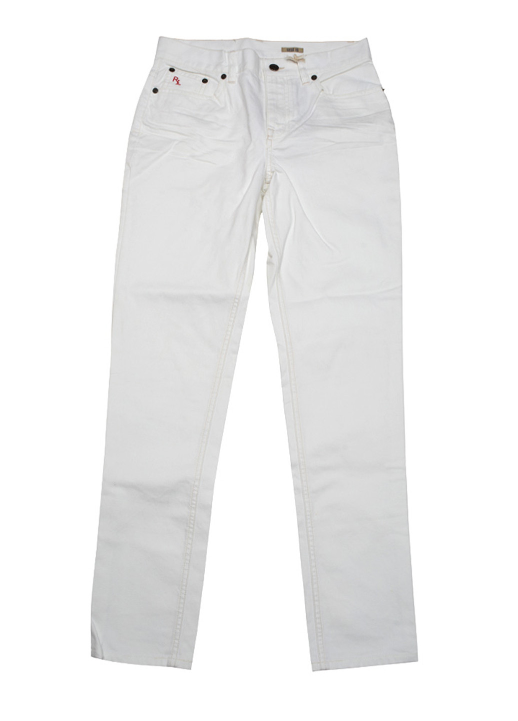 Белые демисезонные зауженные джинсы Ralph Lauren