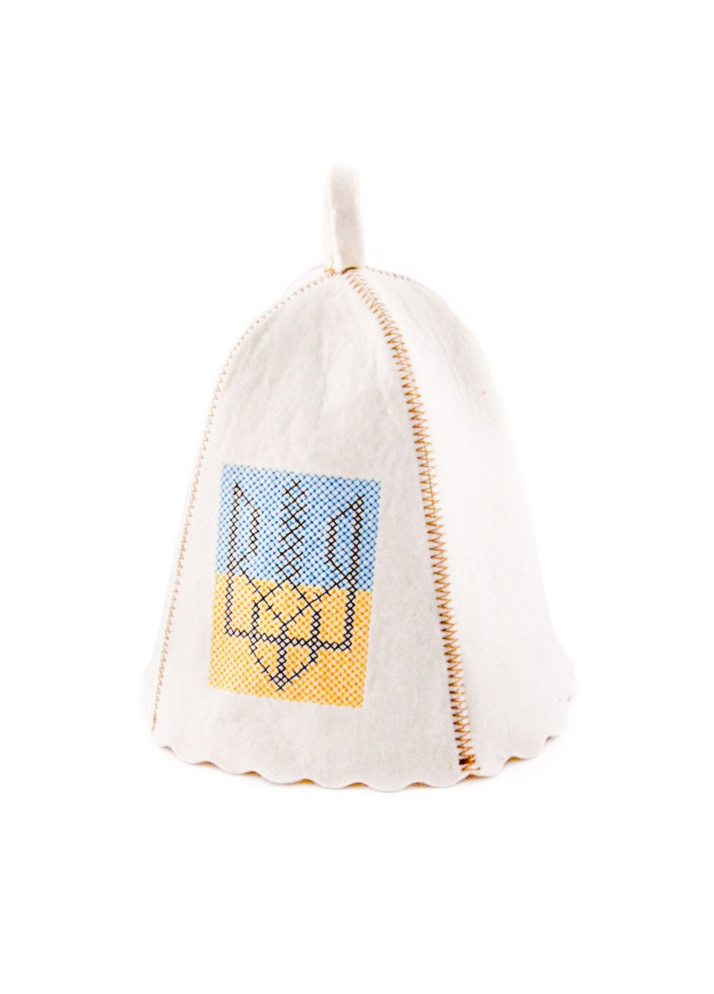 Шапка для бани "Украинский трезубец" Luxyart (206831644)