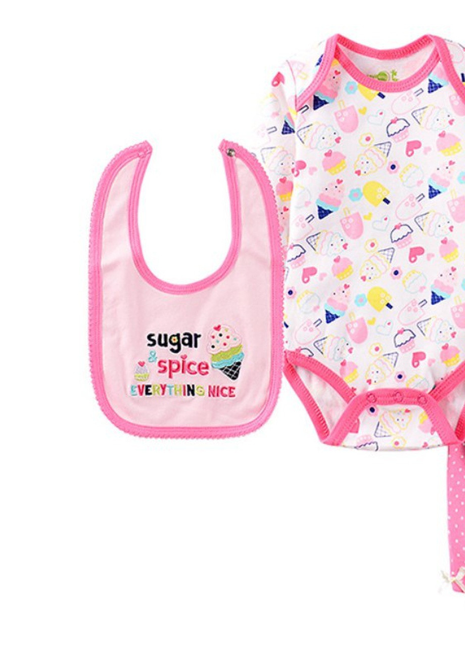 Рожевий літній набір для дівчинки 3 в 1 sugar Payifang 54927