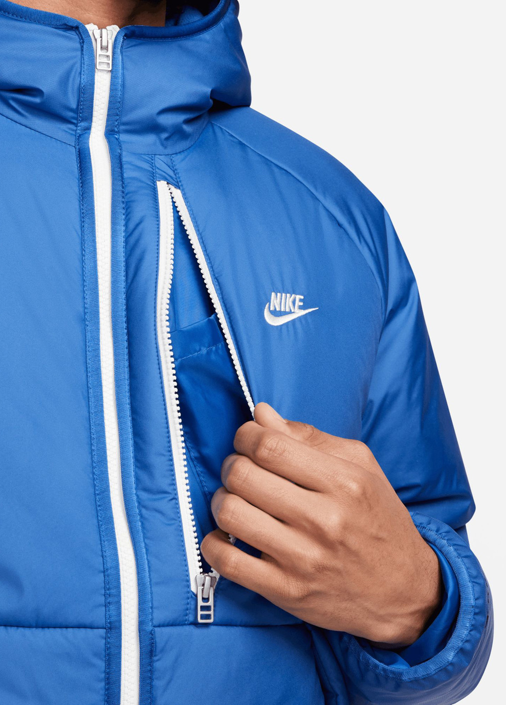 Синя демісезонна куртка Nike SPORTSWEAR THERMA-FIT REPEL LEGACY