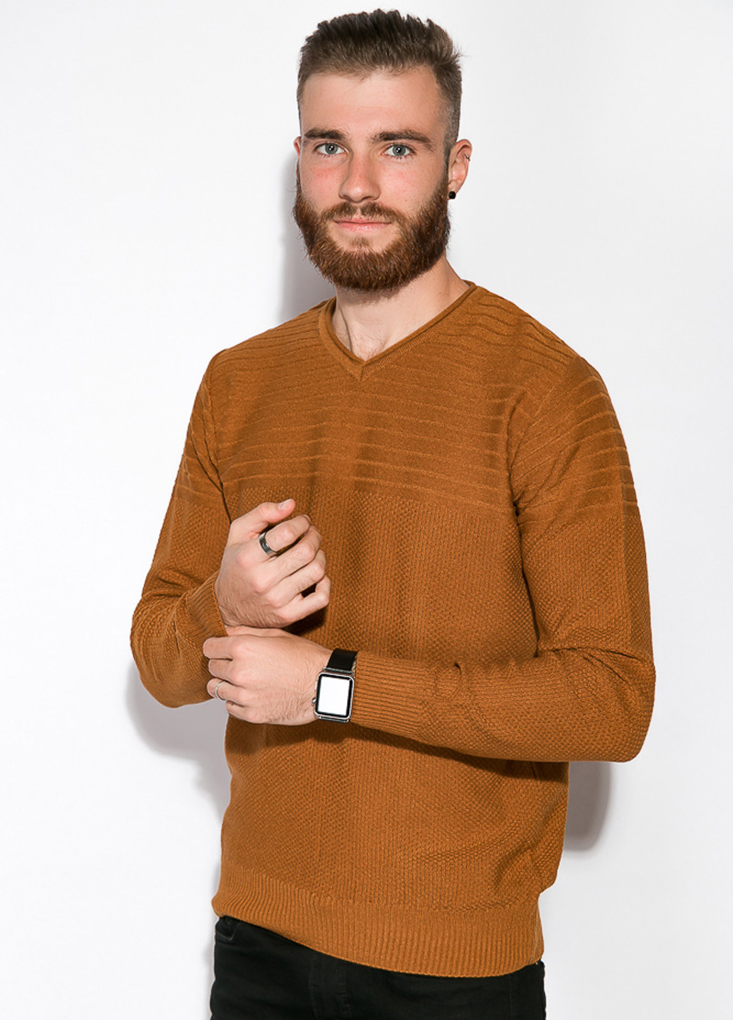 Светло-коричневый демисезонный пуловер пуловер Time of Style