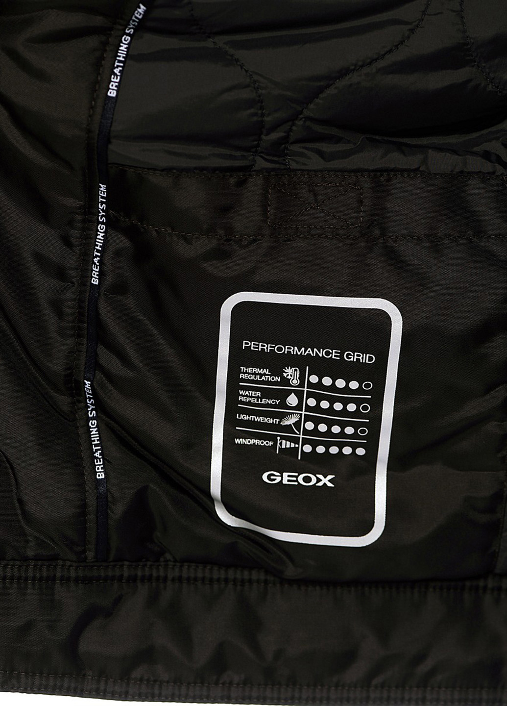 Чорна демісезонна куртка Geox