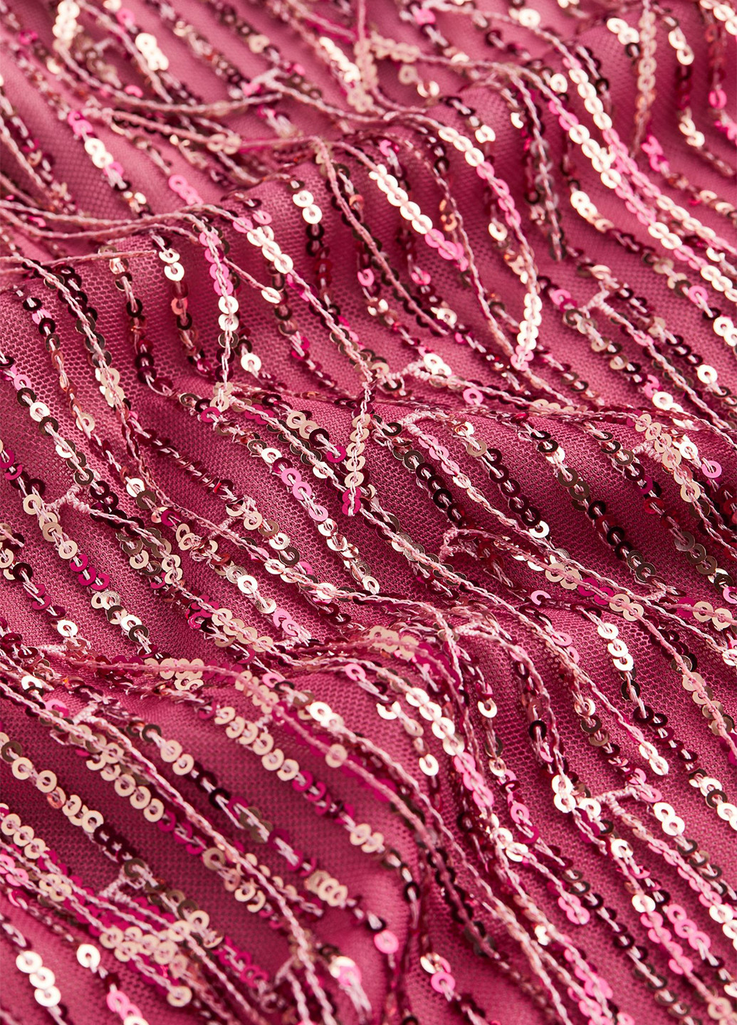 Розовое коктейльное, вечернее платье H&M однотонное