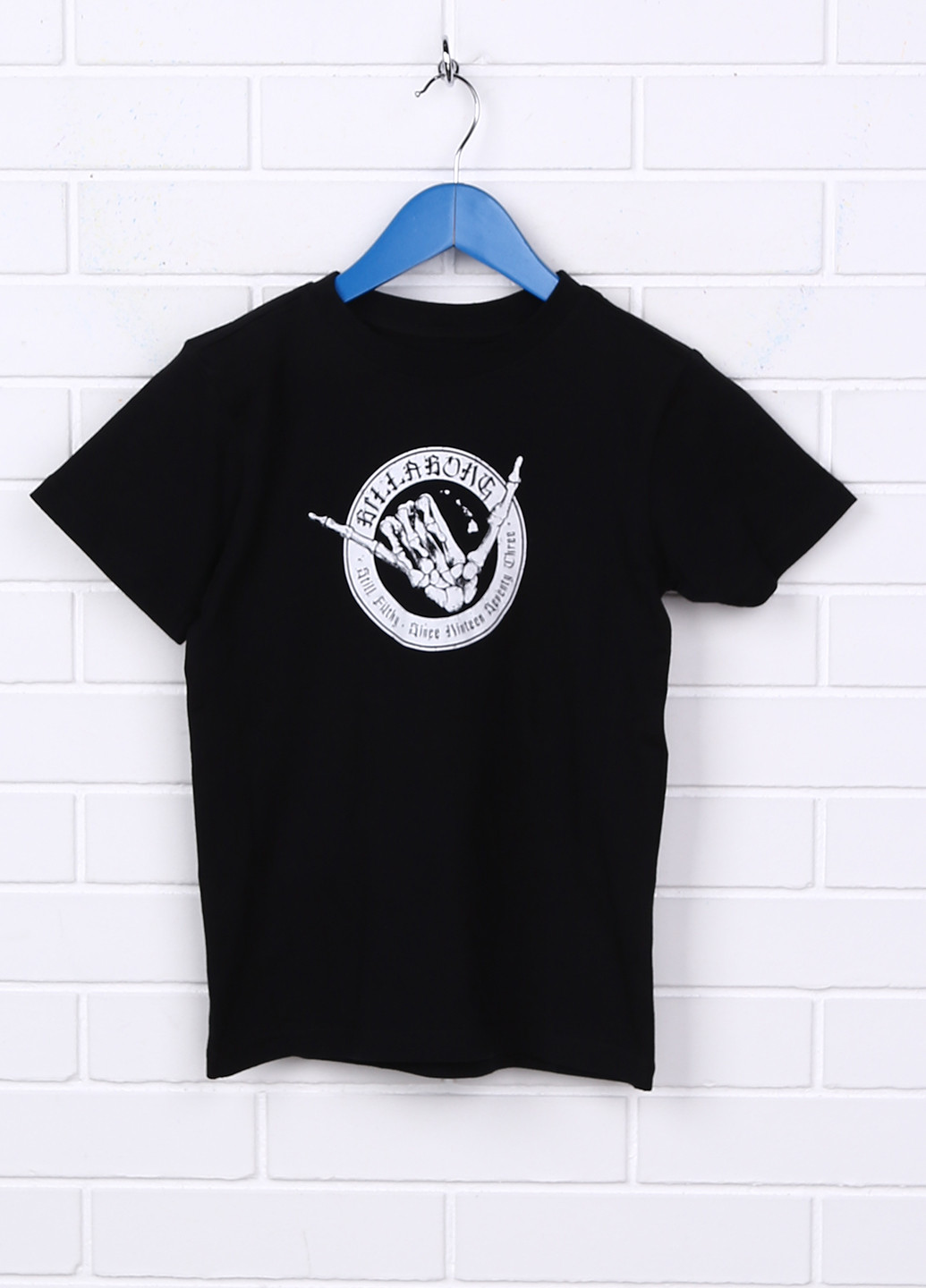 Черная летняя футболка с коротким рукавом Billabong