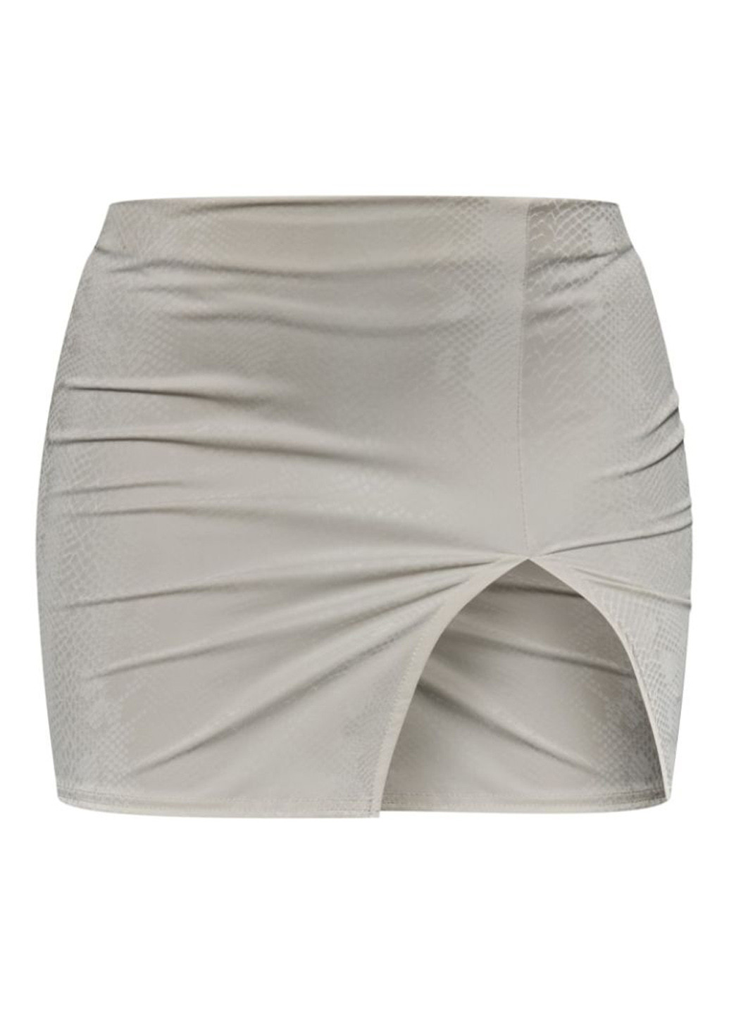 Молочная кэжуал змеиный юбка PrettyLittleThing