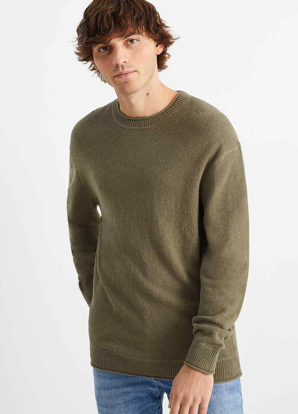 Оливковый (хаки) демисезонный джемпер джемпер C&A