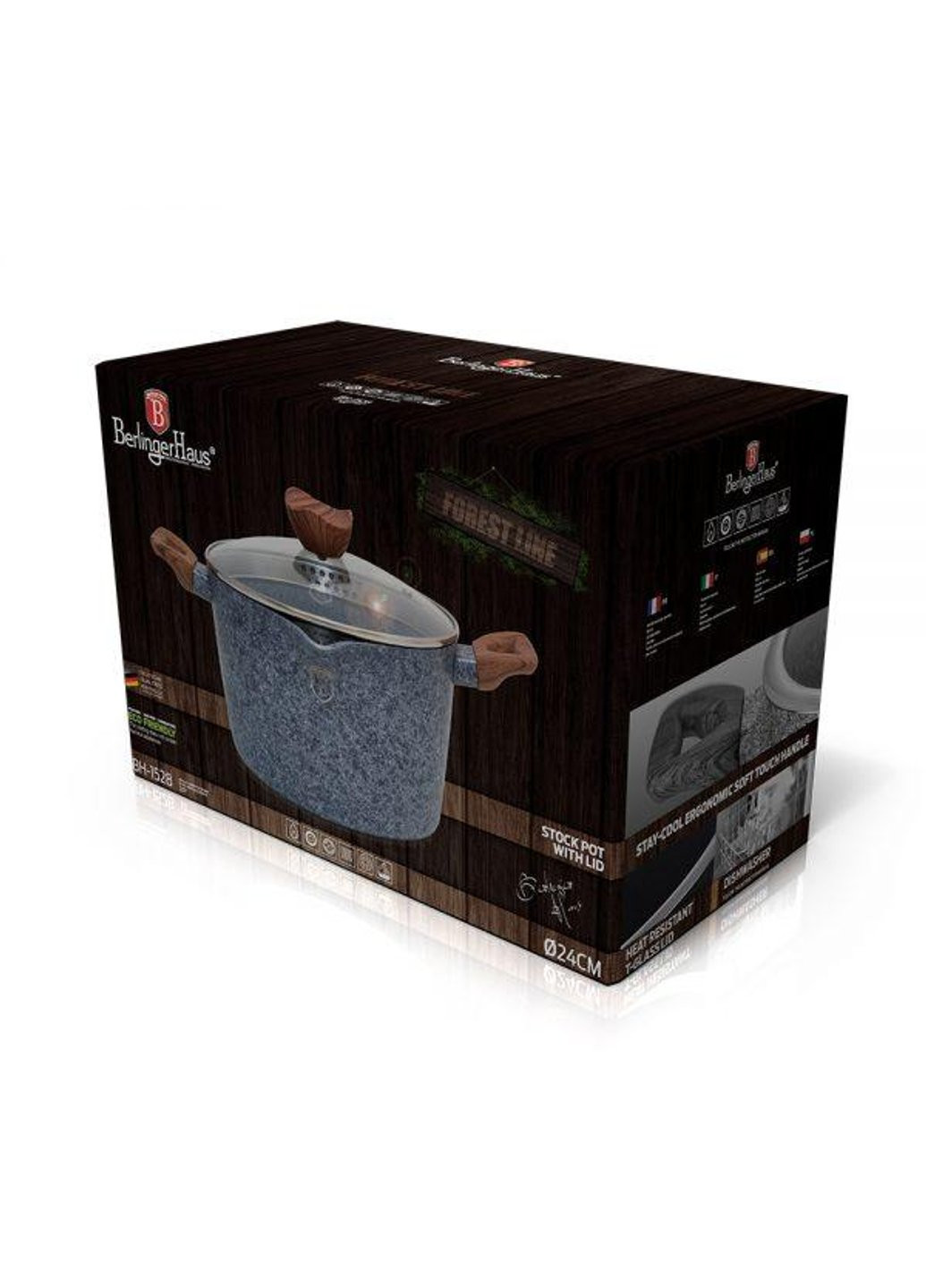 Каструля Forest Line BH-1528 24 см 6 л Berlinger Haus (254703650)