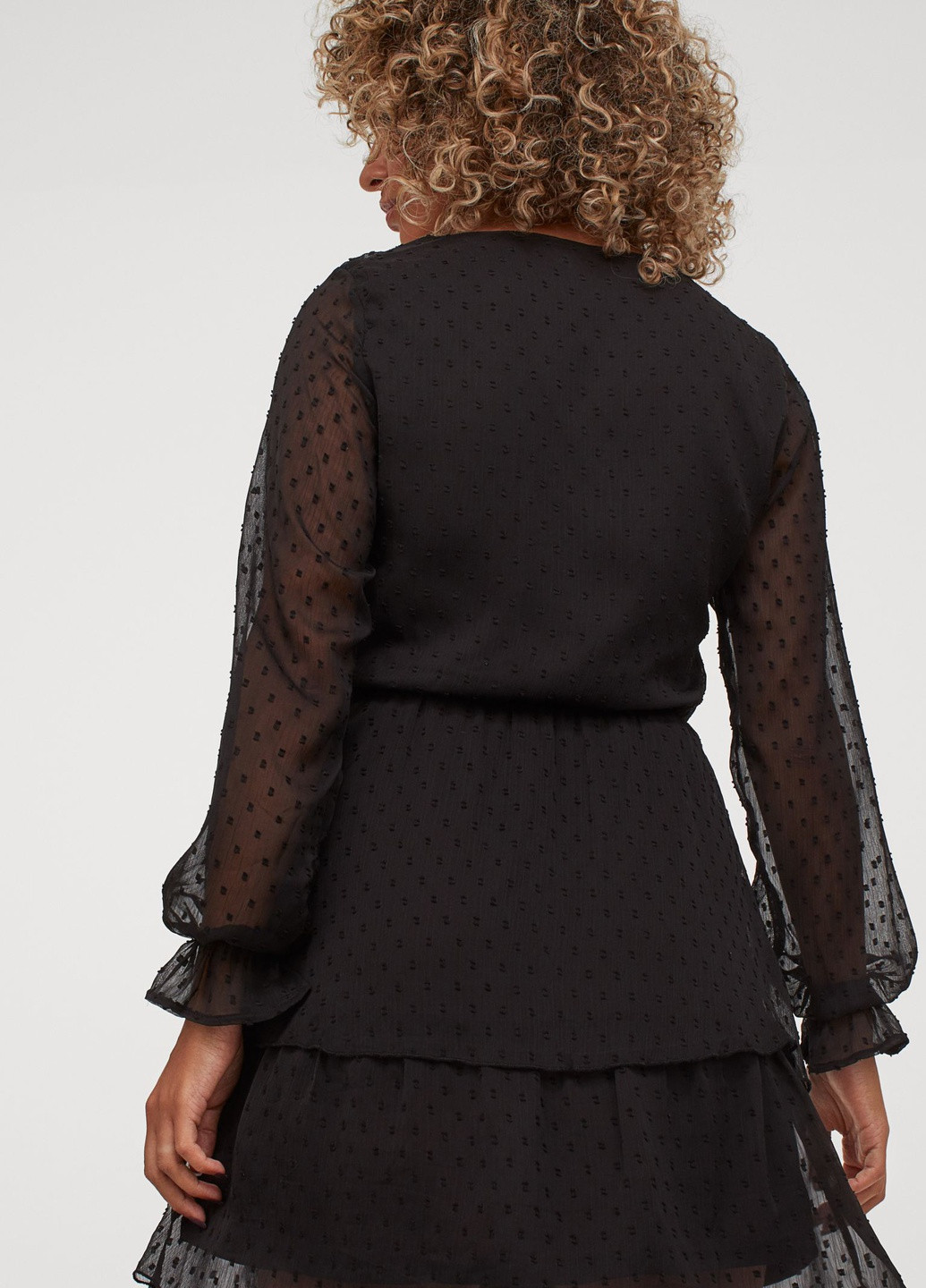 Черное кэжуал платье H&M однотонное