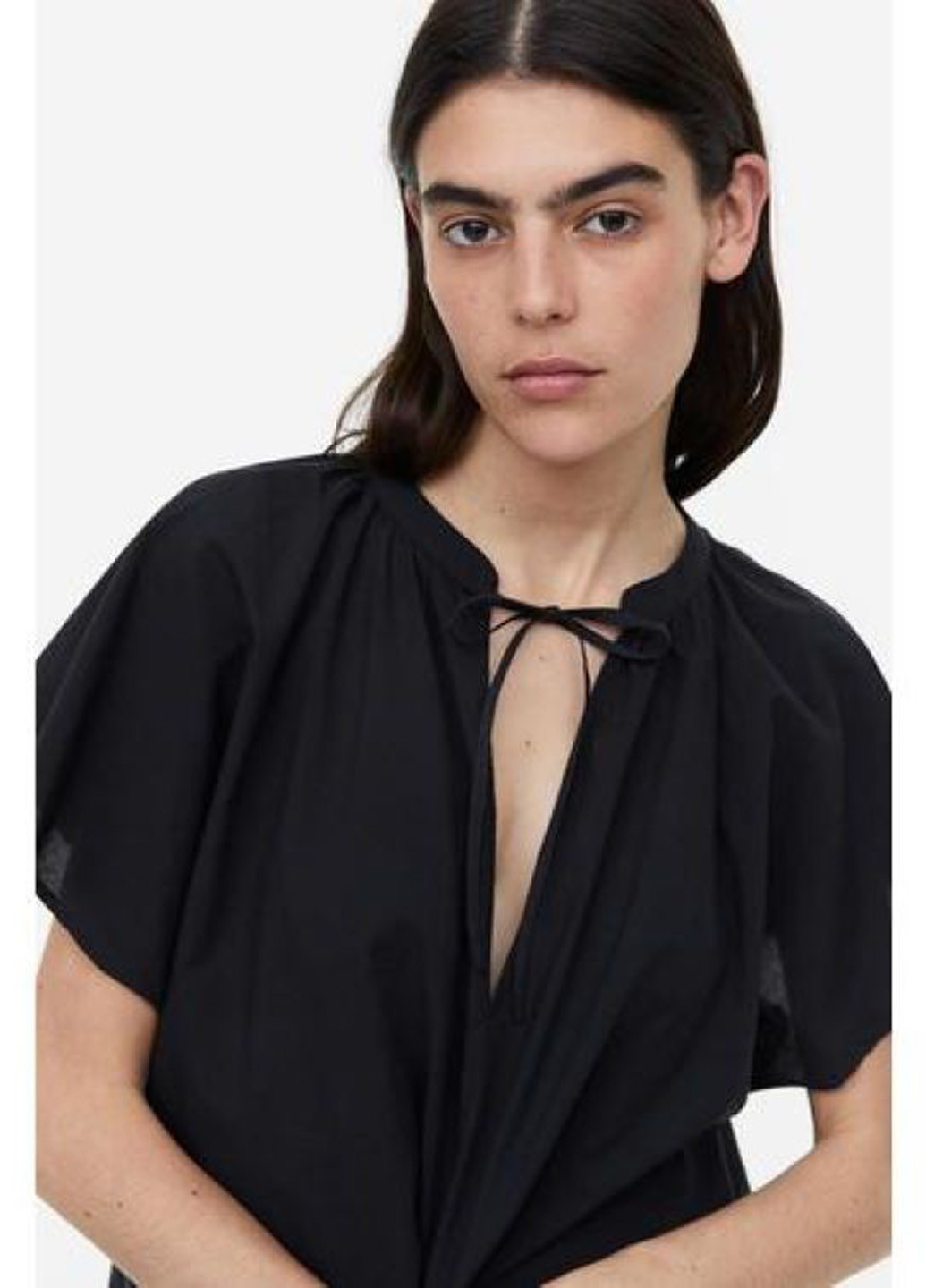 Чорна кежуал сукня H&M однотонна