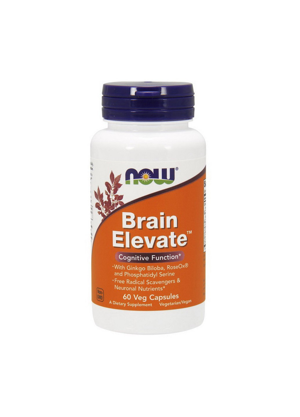 Витамины для мозга Brain Elevate (60 капс) нау фудс Now Foods (255408126)