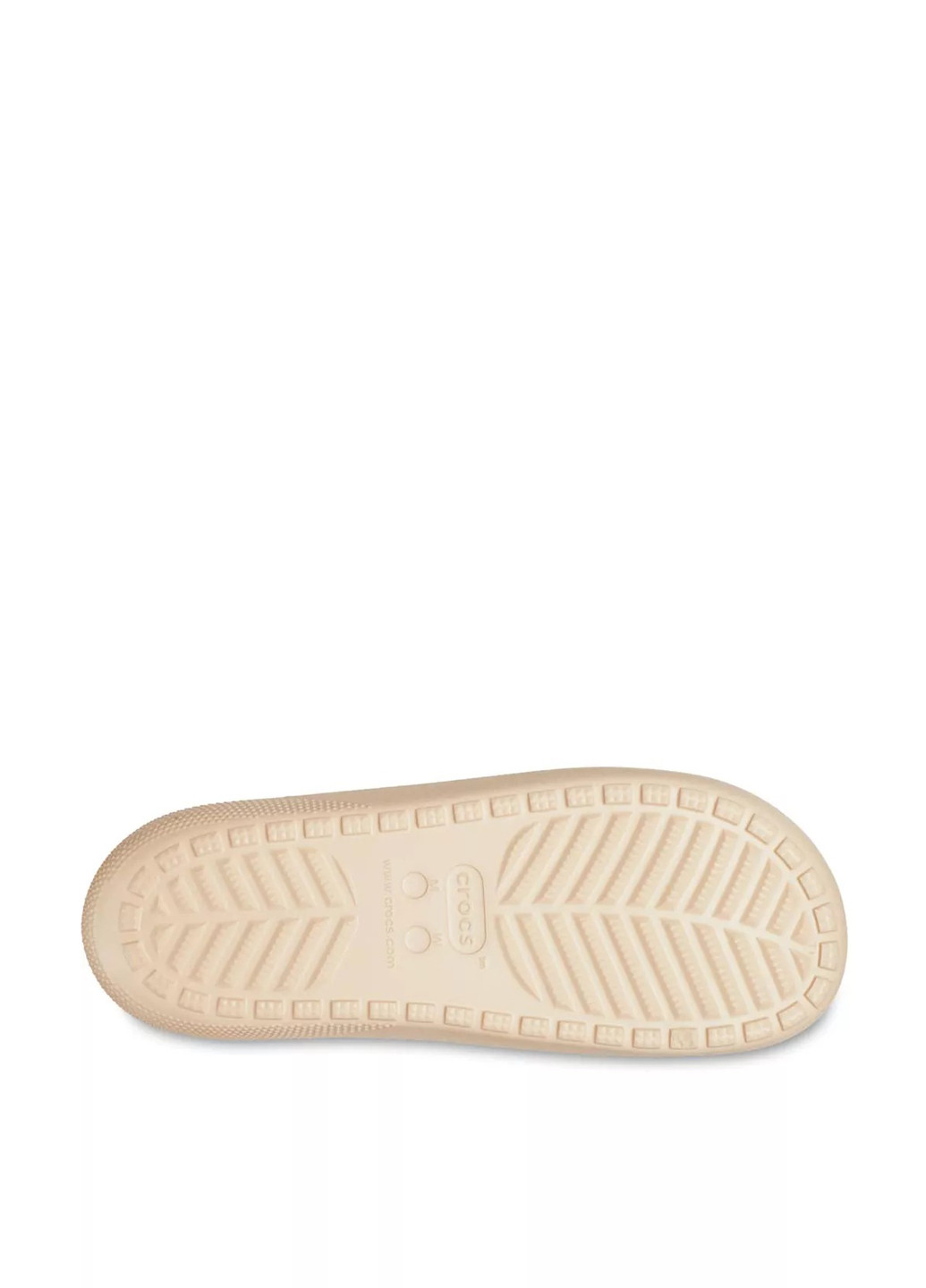 Бежевые шлепанцы Crocs