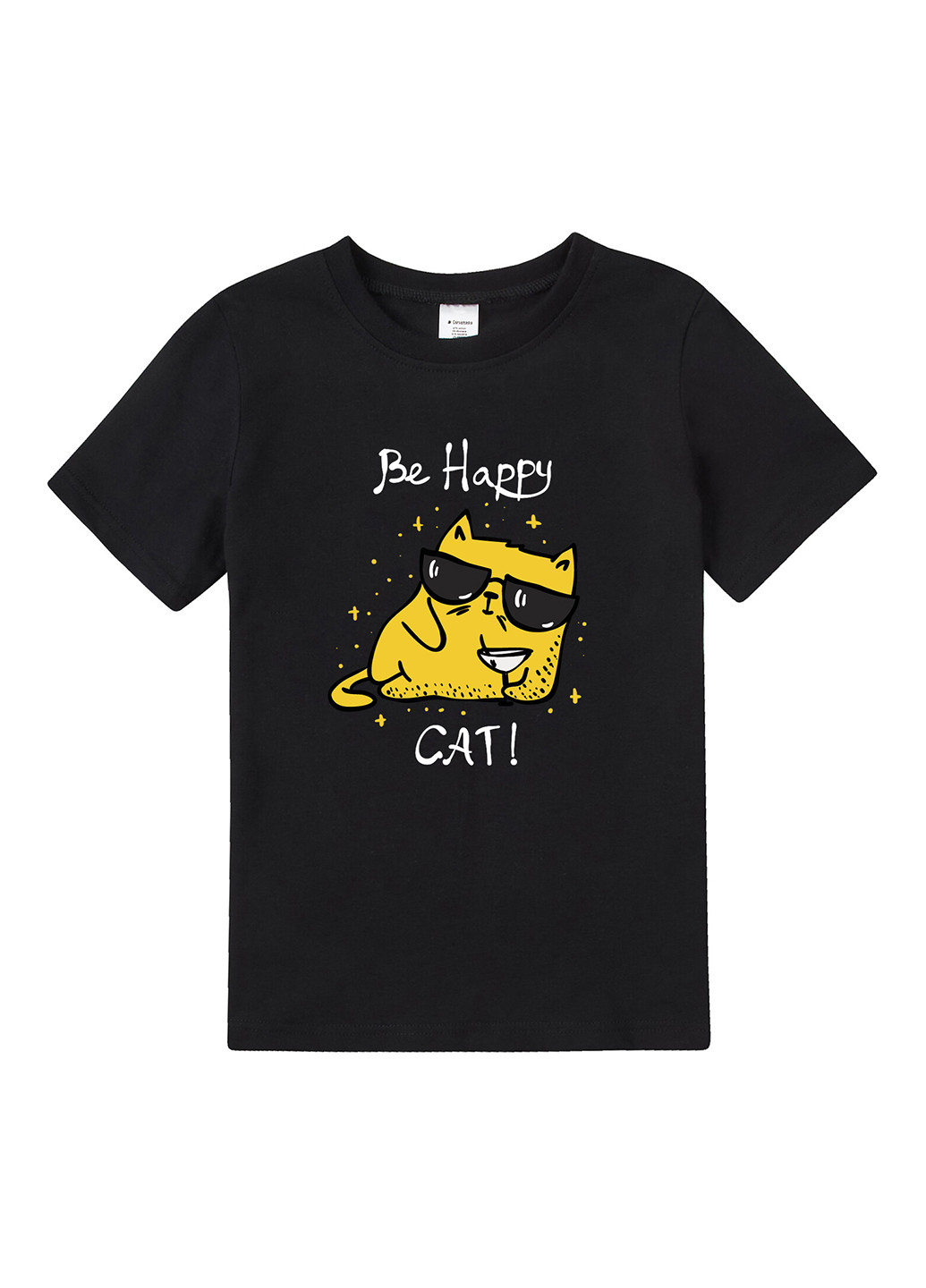 Чорна літня футболка Garnamama