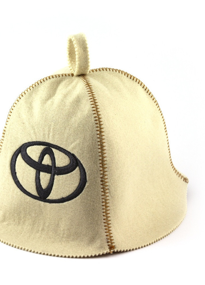 Банна шапка "Toyota", штучне хутро, білий (LA-315) Luxyart (252611482)