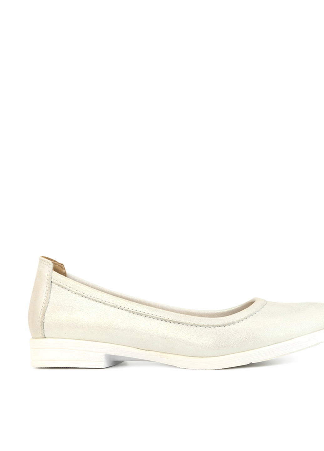 Жіночі балетки Libero | світло-бежеві однотонні без декору натуральна шкіра (302791988)