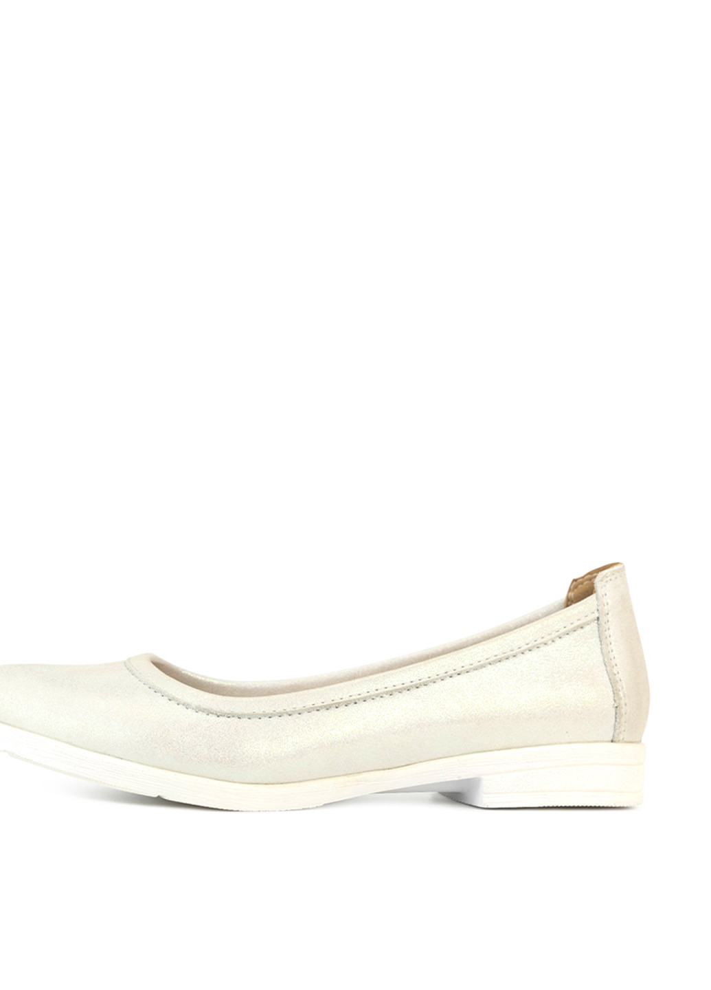 Жіночі балетки Libero | світло-бежеві однотонні без декору натуральна шкіра (302791988)