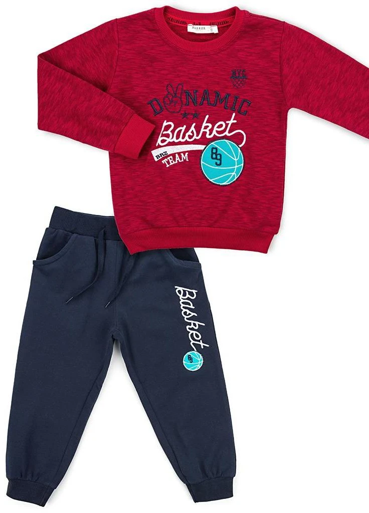 Синий демисезонный костюм десткий "basket ball" (11378-92b-red) Breeze
