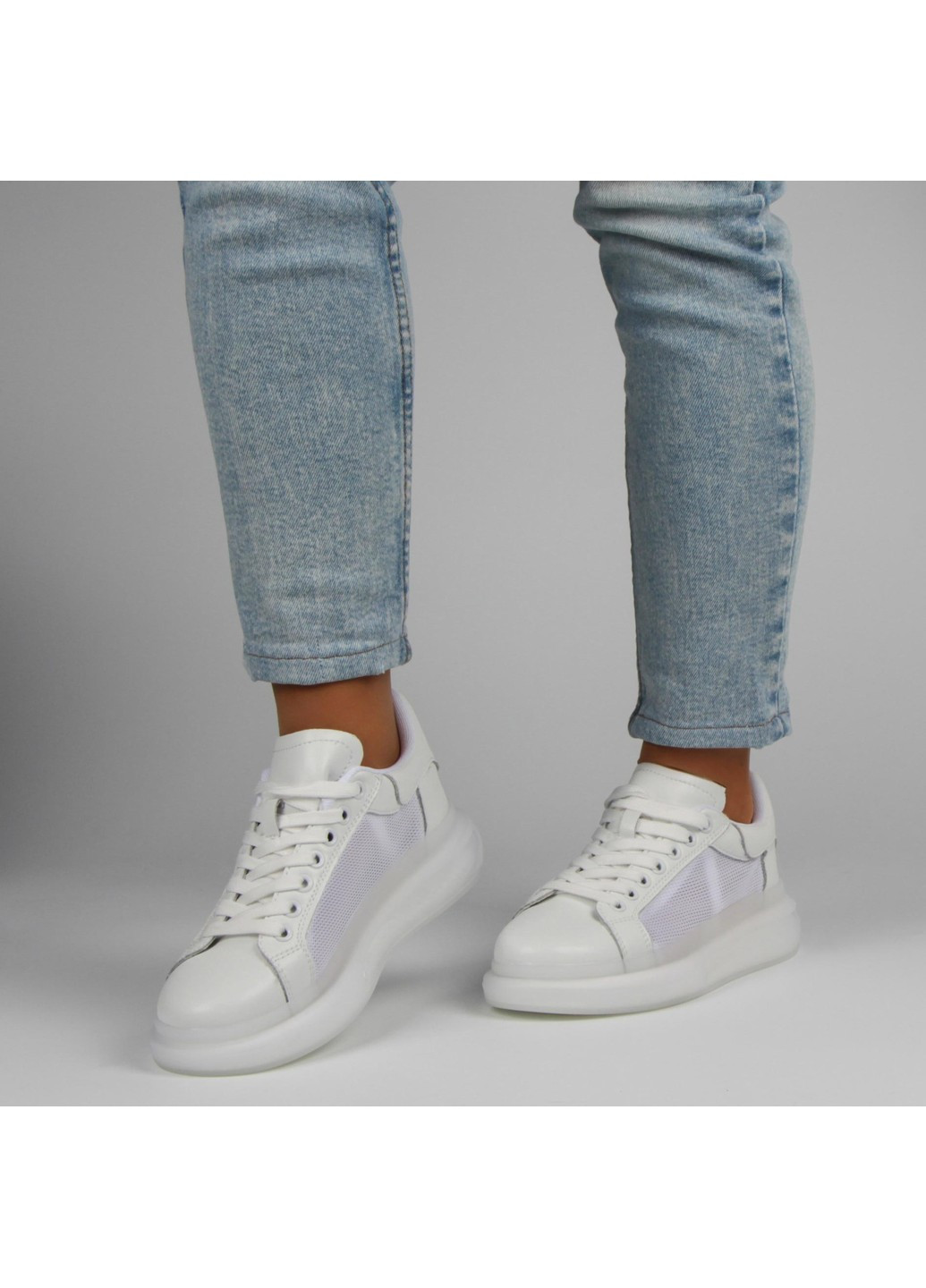Белые демисезонные жіночі кросівки 197975, белый, 36, 2999860526882 Renzoni