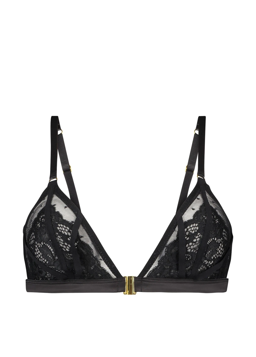 Чорний тріенджел бюстгальтер Hunkemoller без кісточок