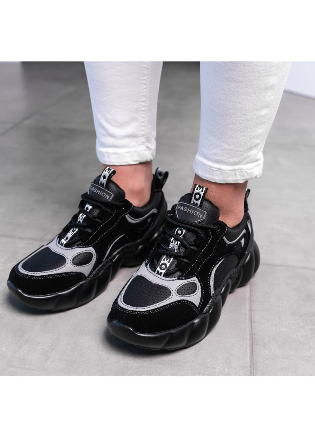 Чорні осінні кросівки жіночі walter 2988 38 24,5 см чорний Fashion