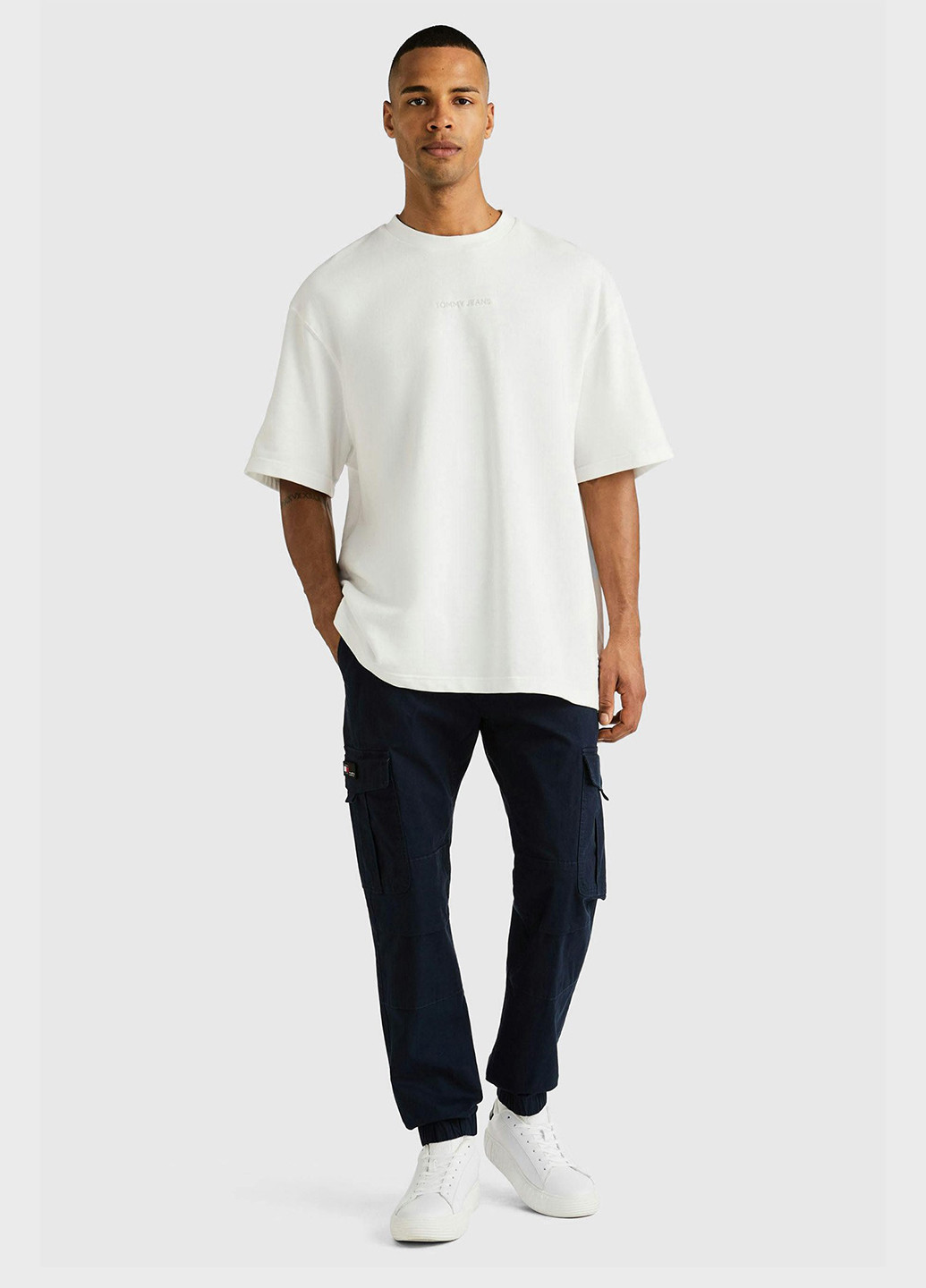 Темно-синие кэжуал, спортивные демисезонные карго брюки Tommy Jeans