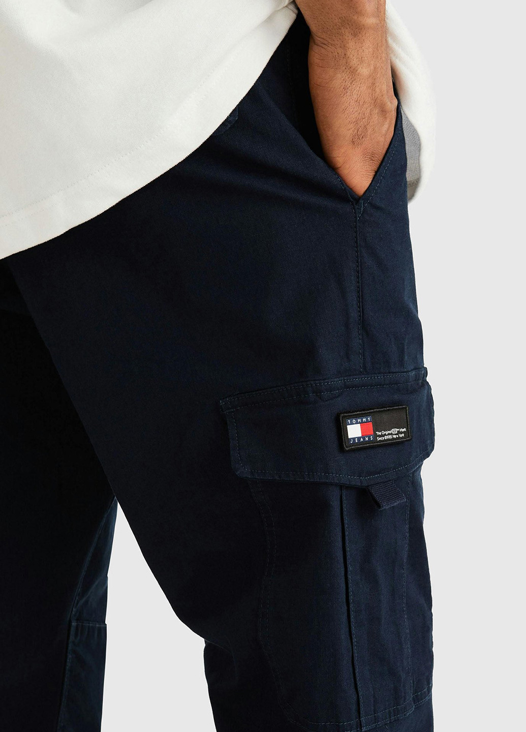 Темно-синие кэжуал, спортивные демисезонные карго брюки Tommy Jeans