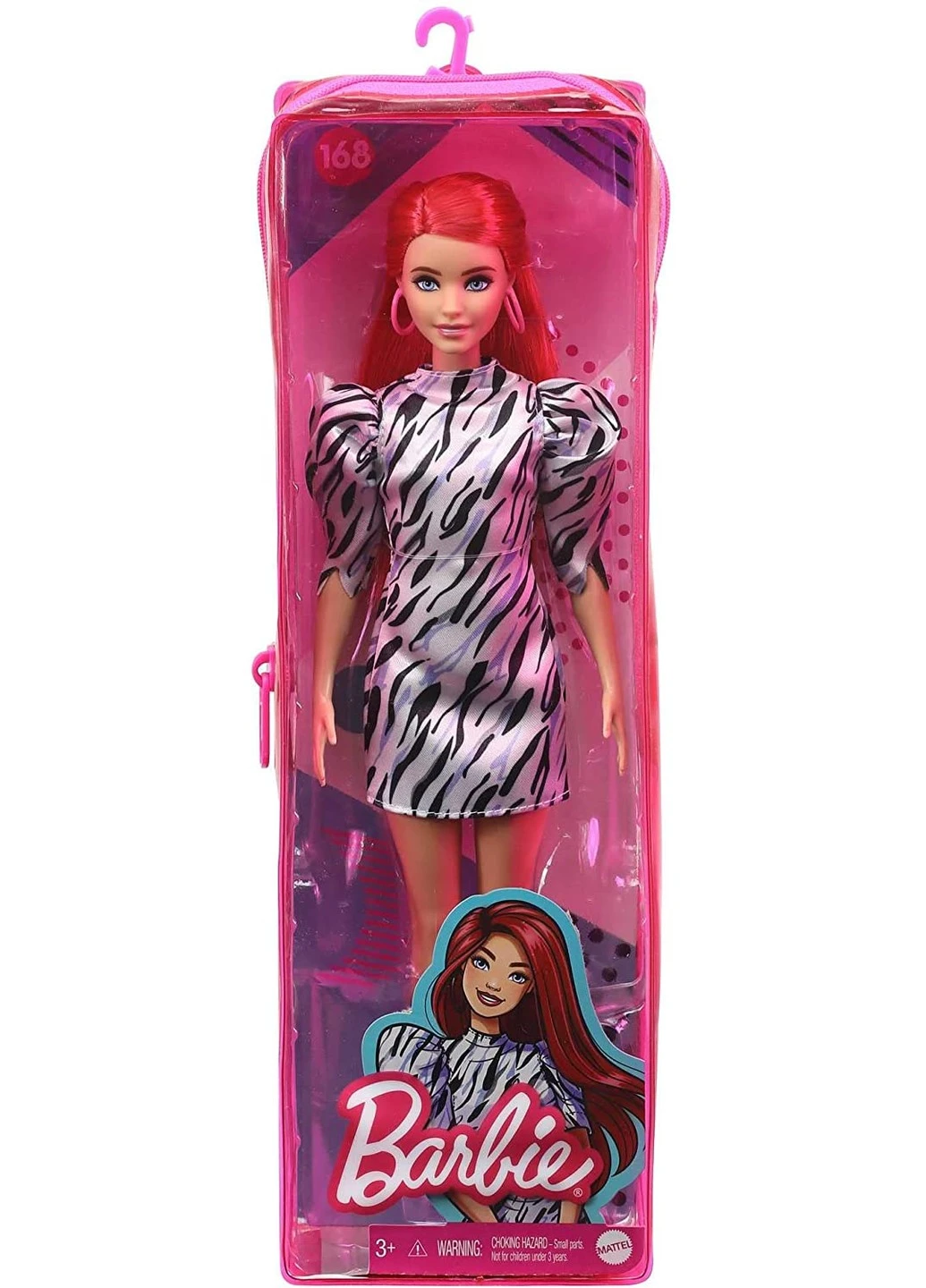 Кукла Barbie Fashionistas Doll #168 Барби Модница с ярко-рыжими волосами (GRB56) Mattel (255665040)